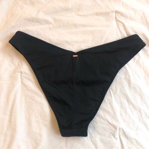 PINK Victoria’s Secret Brazilian hi-cut Bikini black swim Swimsuit bottoms XXL